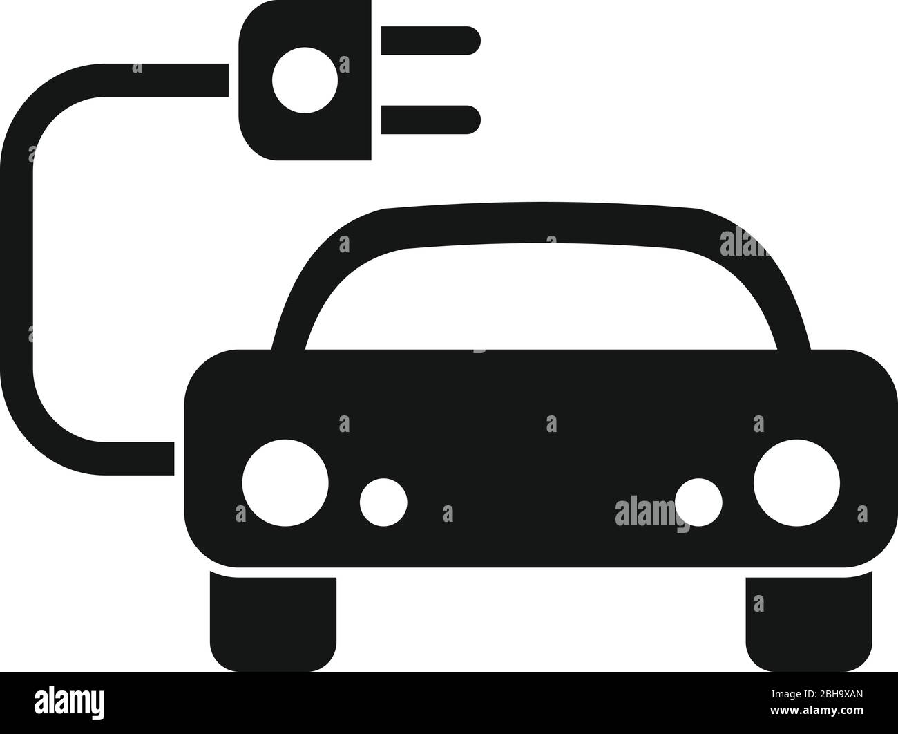 Sport hybrid car icon. Simple illustration of sport hybrid car vector