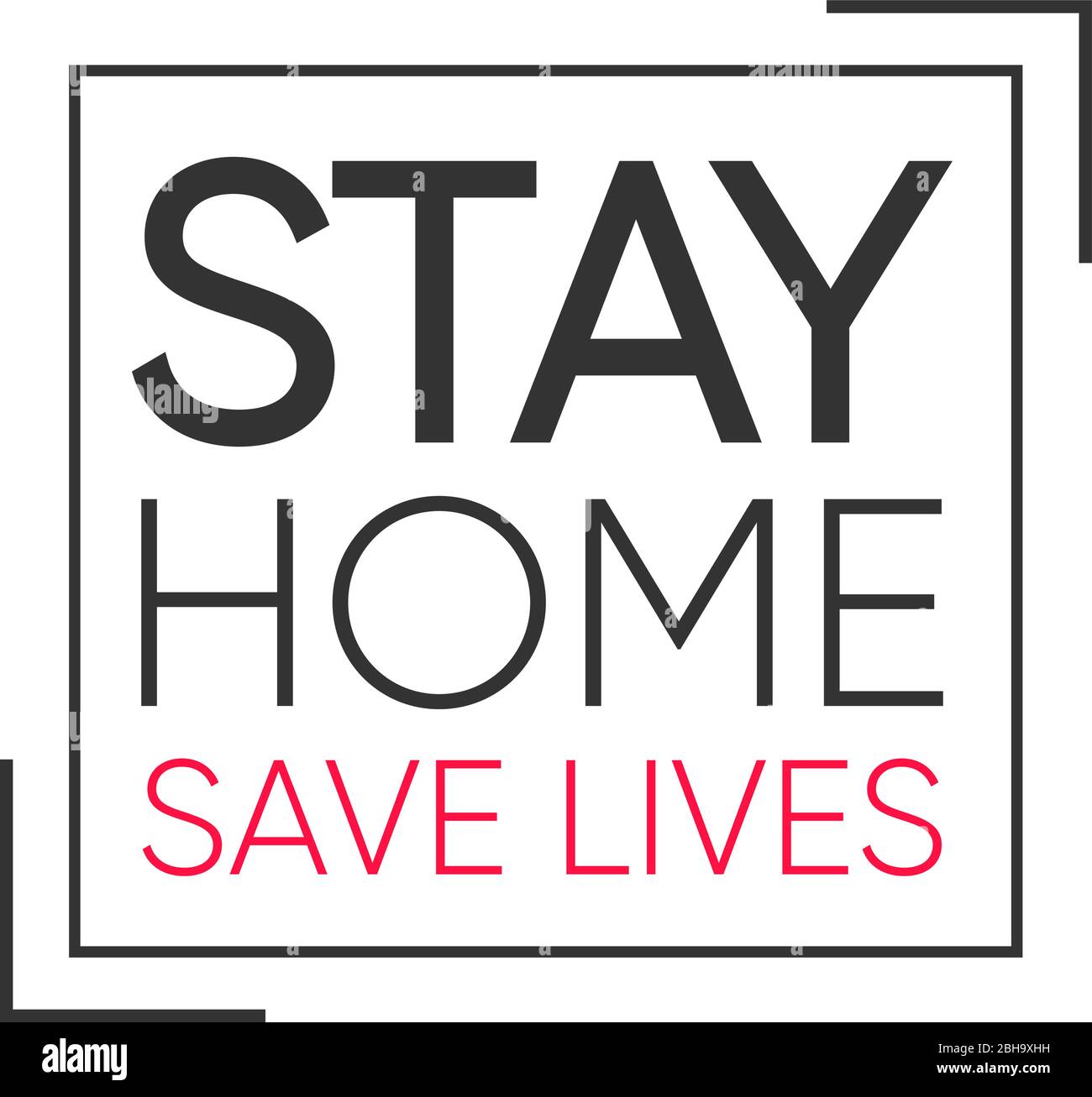 stay home save lives quarantine, coronavirus epidemic vector eps 10 Stock Vector