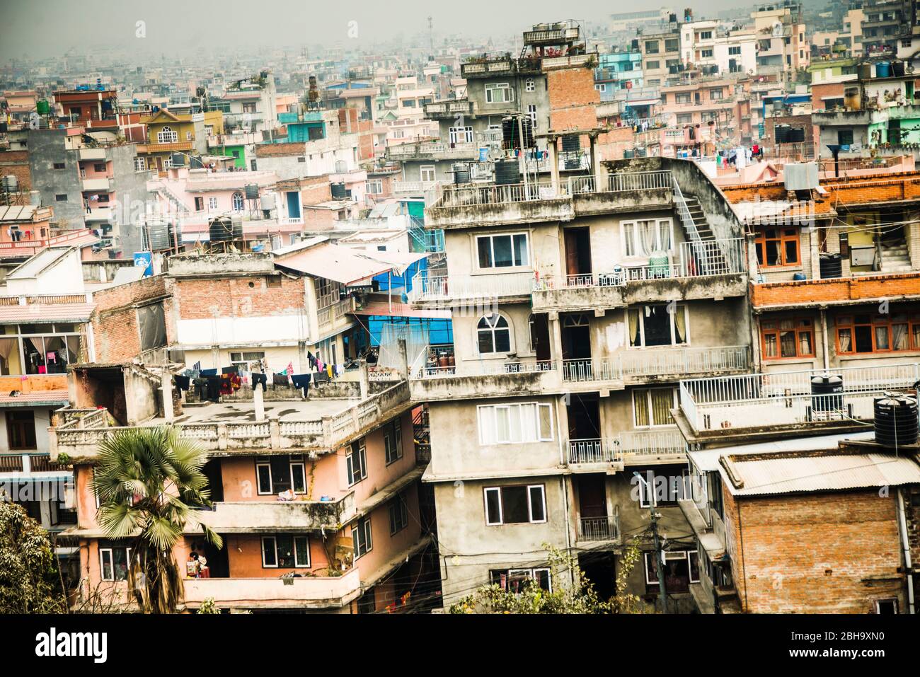Nepal, Kathmandu, cityscape, houses Stock Photo Alamy