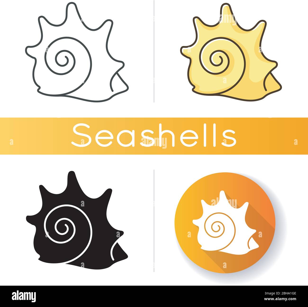 Rock shell icon Stock Vector Image & Art - Alamy