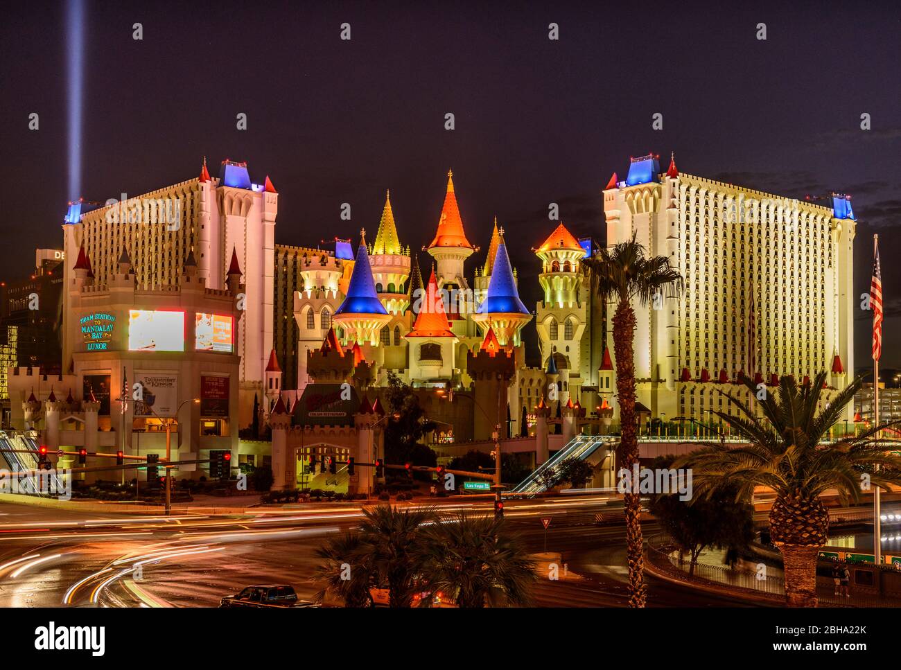 USA, Nevada, Clark County, Las Vegas, Las Vegas Boulevard, The Strip, Excalibur Hotel Stock Photo