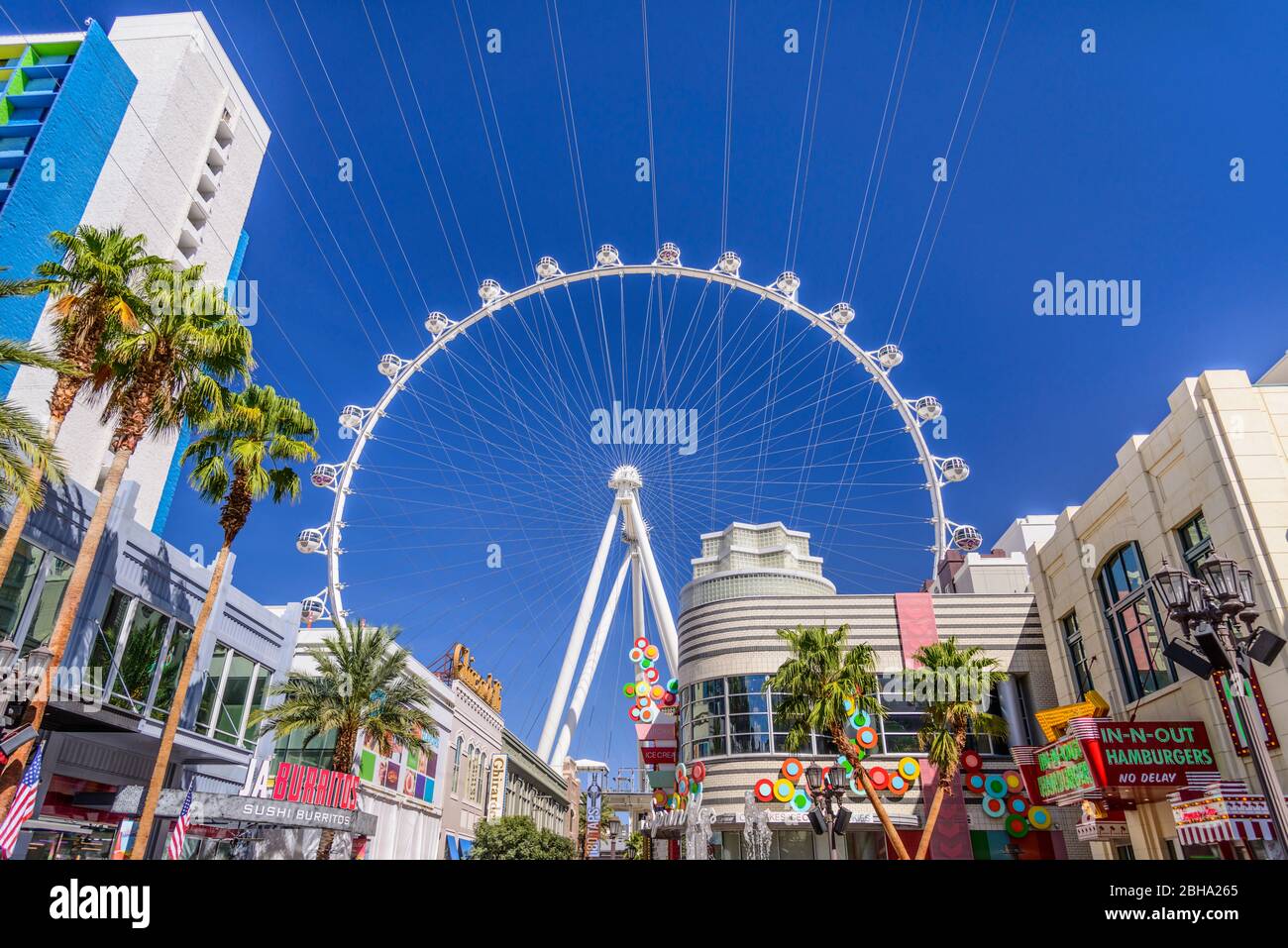 USA, Nevada, Clark County, Las Vegas, Las Vegas Boulevard, The Strip, The Linq, Riesenrad Stock Photo