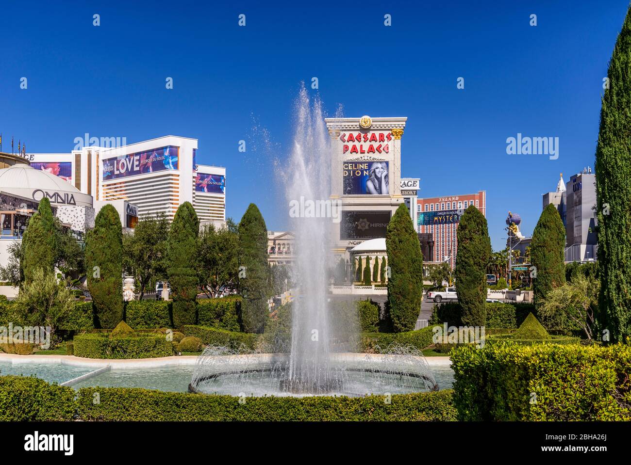 USA, Nevada, Clark County, Las Vegas, Las Vegas Boulevard, The Strip, Caesars Palace Stock Photo