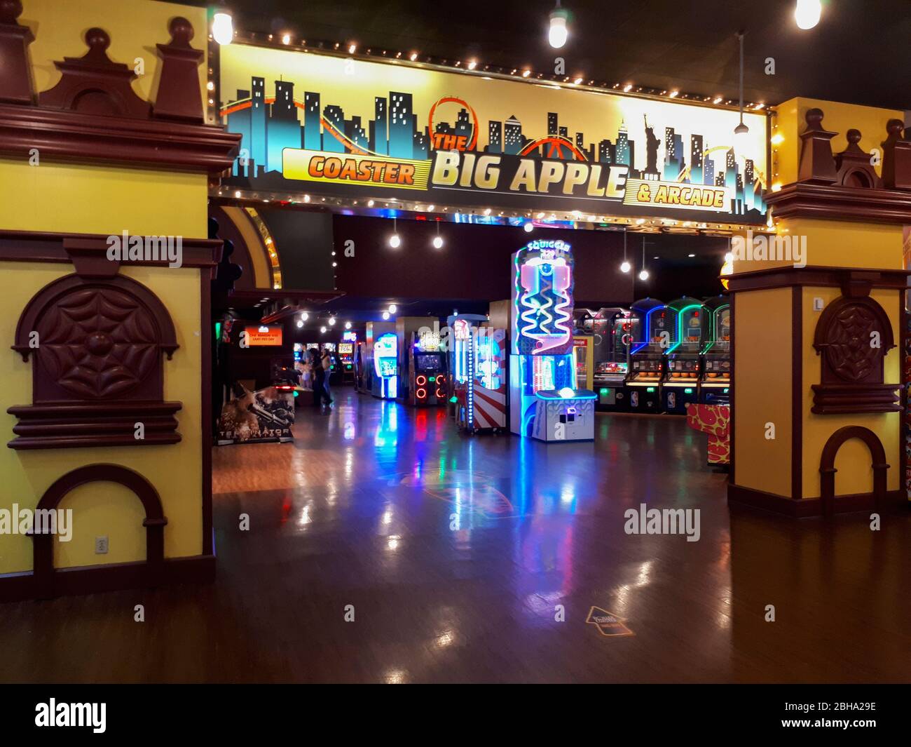 USA, Nevada, Clark County, Las Vegas, Las Vegas Boulevard, The Strip, New York-New York, Casino, Big Apple Arcade, Spielautomaten Stock Photo