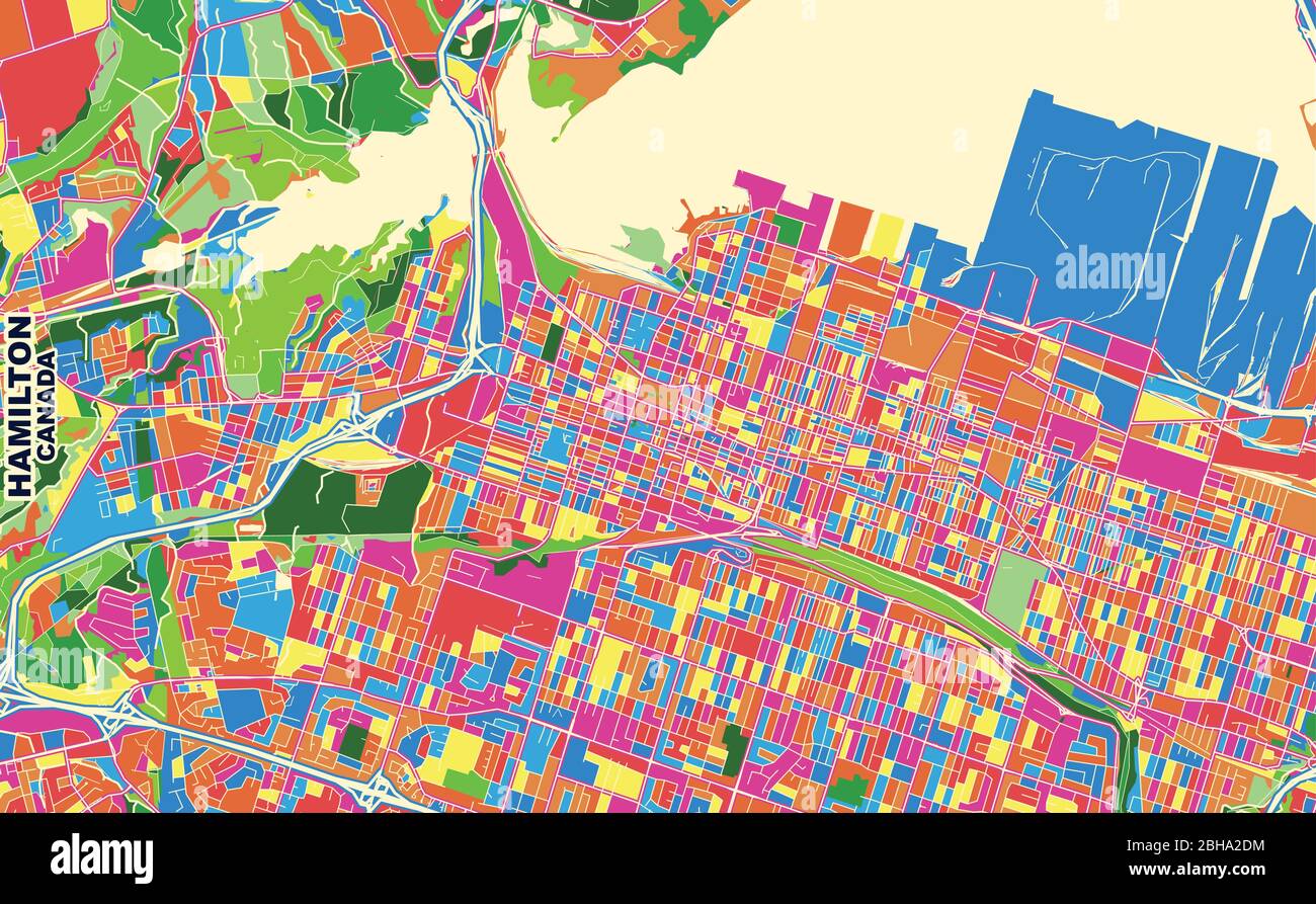 City Of Hamilton Zoning Map Map Of Hamilton City, Ontario, Canada. Horizontal Background Map Poster  Black And White Land, Streets And Rivers. 1920 1080 Proportions. Royalty  Free Stock Vector Image & Art - Alamy