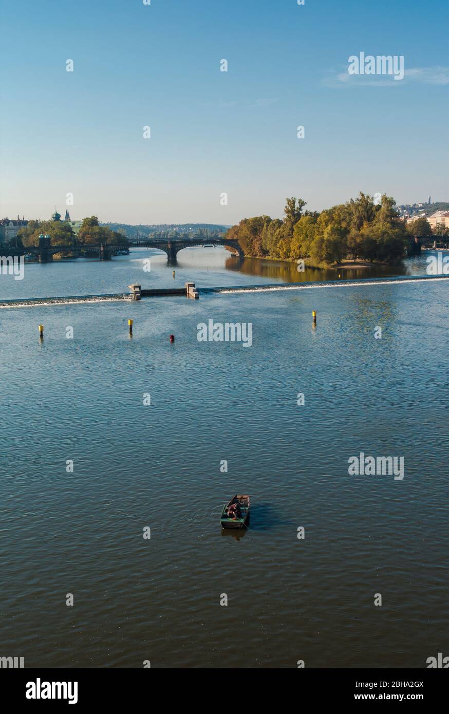 The Moldau River. Prague. CZ Stock Photo