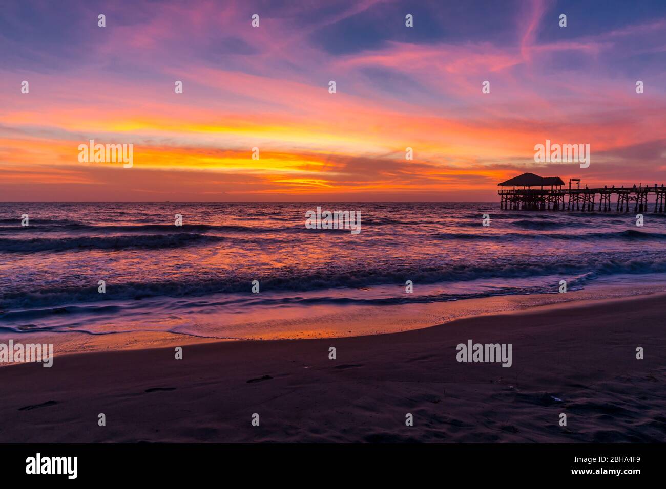 Sonnenaufgang, Cocoa Beach, Florida, USA, Nordamerika Stock Photo