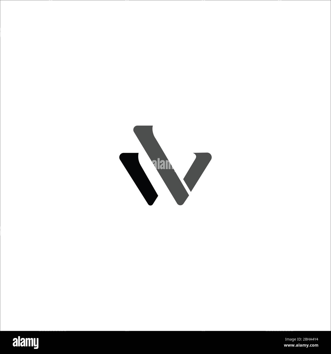 Initial letter wl logo or lw logo vector design template Stock Vector