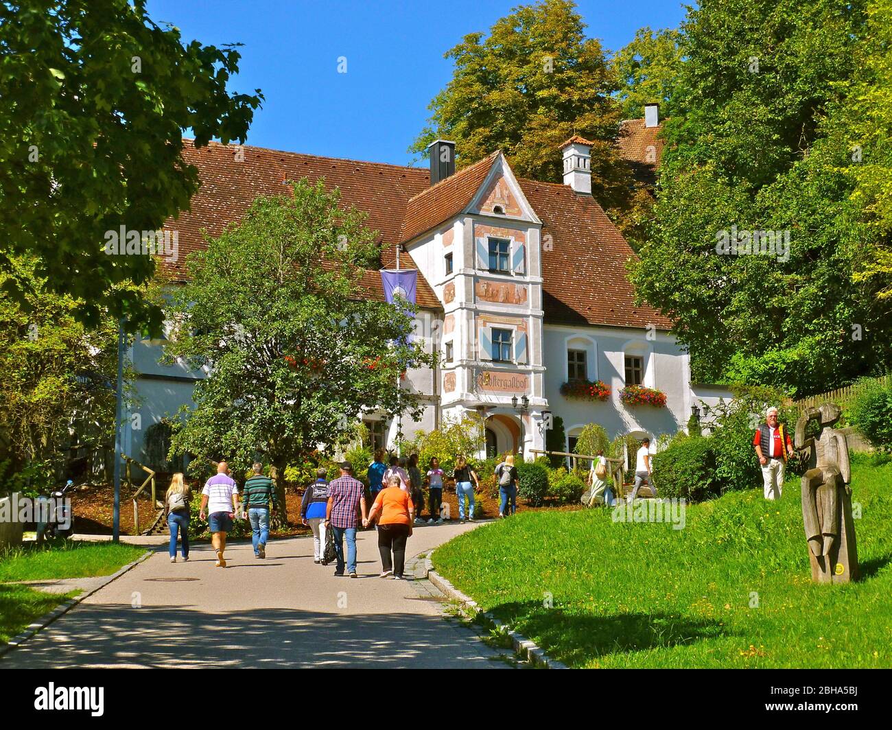 Germany, Upper Bavaria, Andechs, Klostergasthof Stock Photo