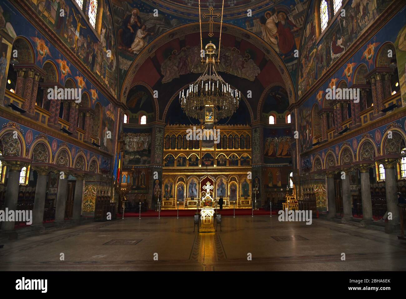 Europe, Romania, Sibiu, Sibiu, Transylvania, Orthodox Cathedral Stock Photo