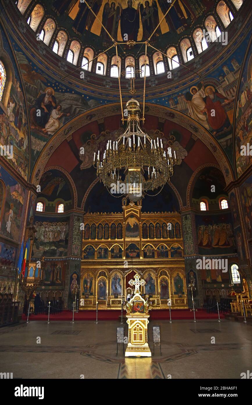 Europe, Romania, Sibiu, Sibiu, Transylvania, Orthodox Cathedral Stock Photo