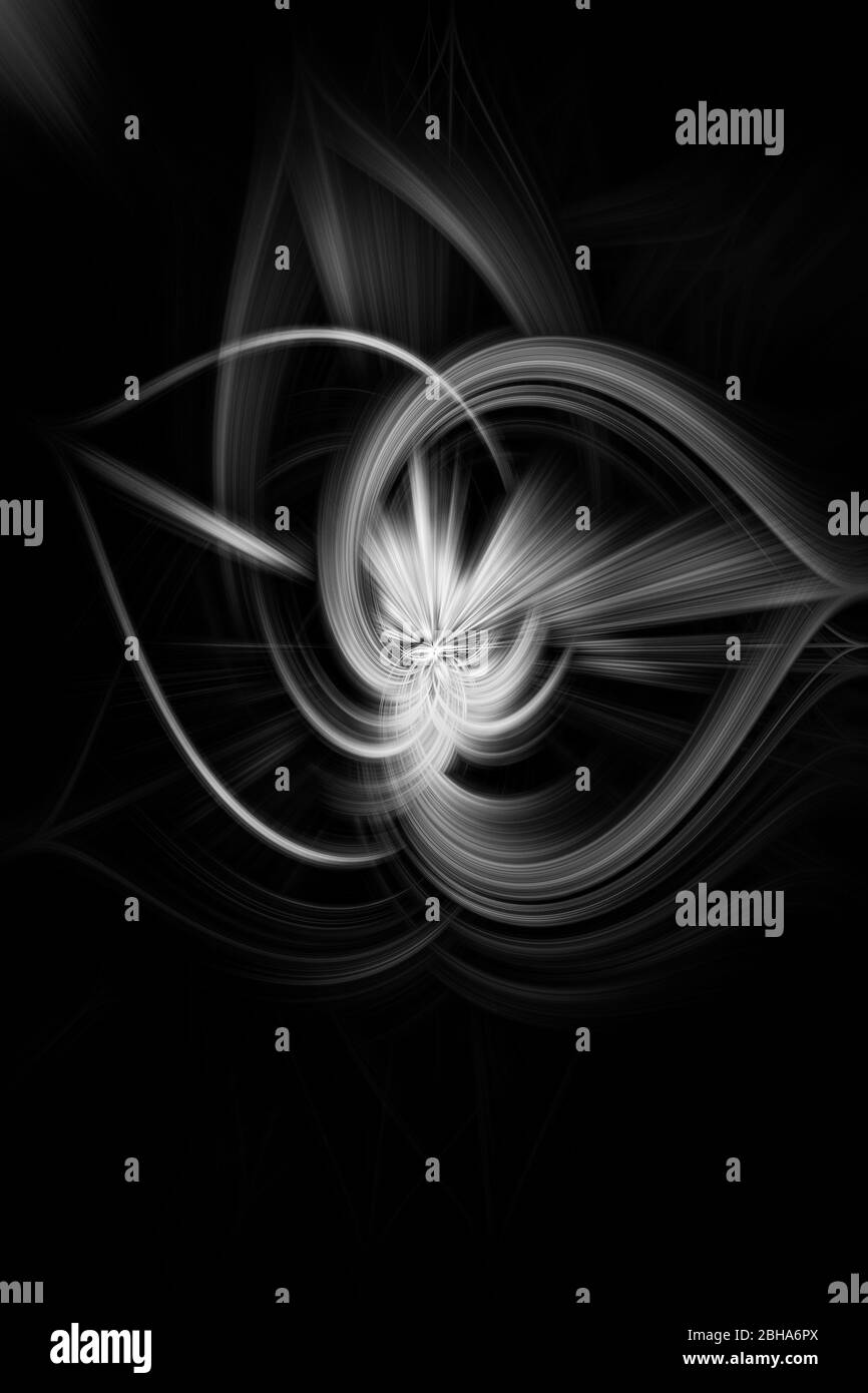 abstract swirl in black and white Stock Photo - Alamy