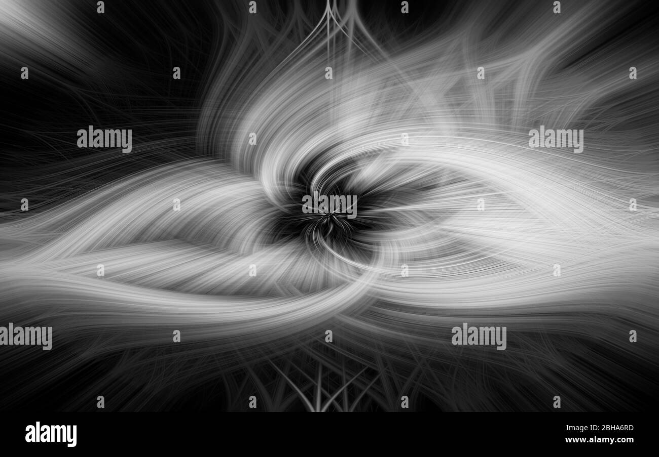 abstract swirl in black and white Stock Photo - Alamy