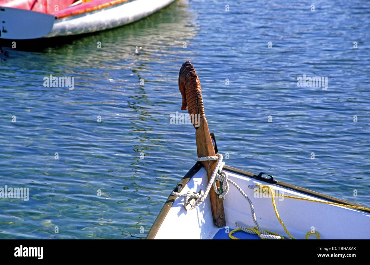 Mediterranean fishing boats to small Olivette port Antibes Juan les