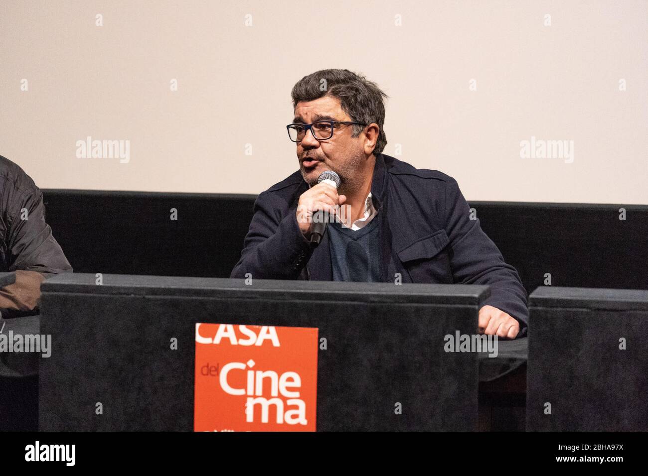 Francesco Pannofino Italian Actor At The Press Conference And Presentation Of The Film La Partita At The Casa Del Cinema In Rome Stock Photo Alamy