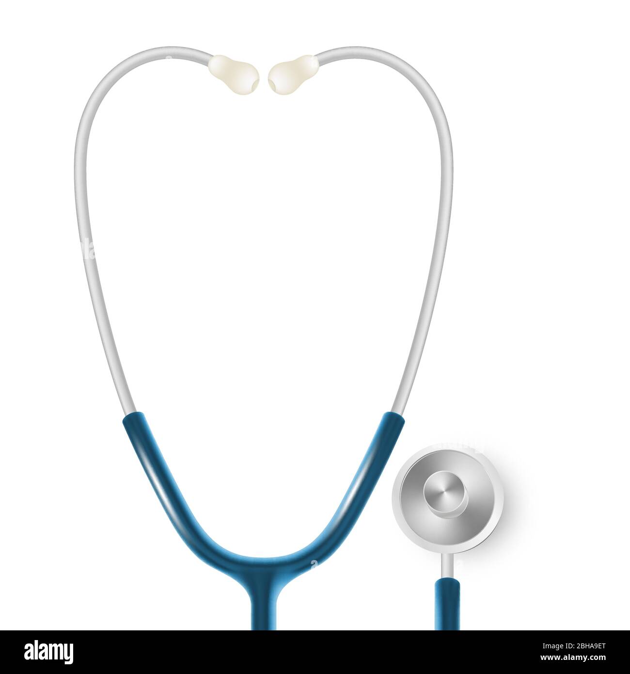 Medical and Health care concept, doctor s stethoscope isolated on white ...