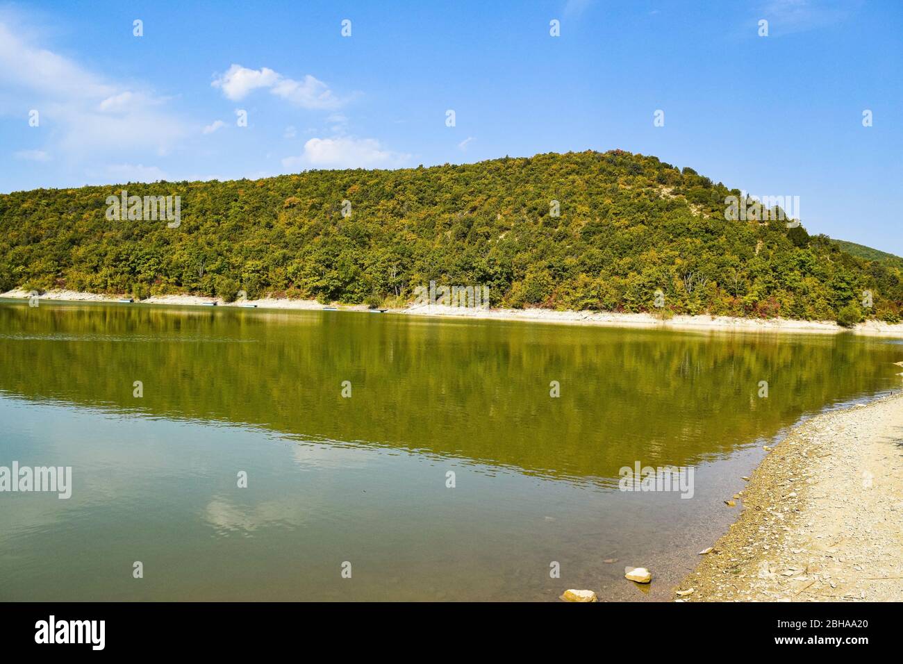 Lake Sukko, Krasnodar territory, Russia. A fantastically beautiful lake in the mountains Stock Photo