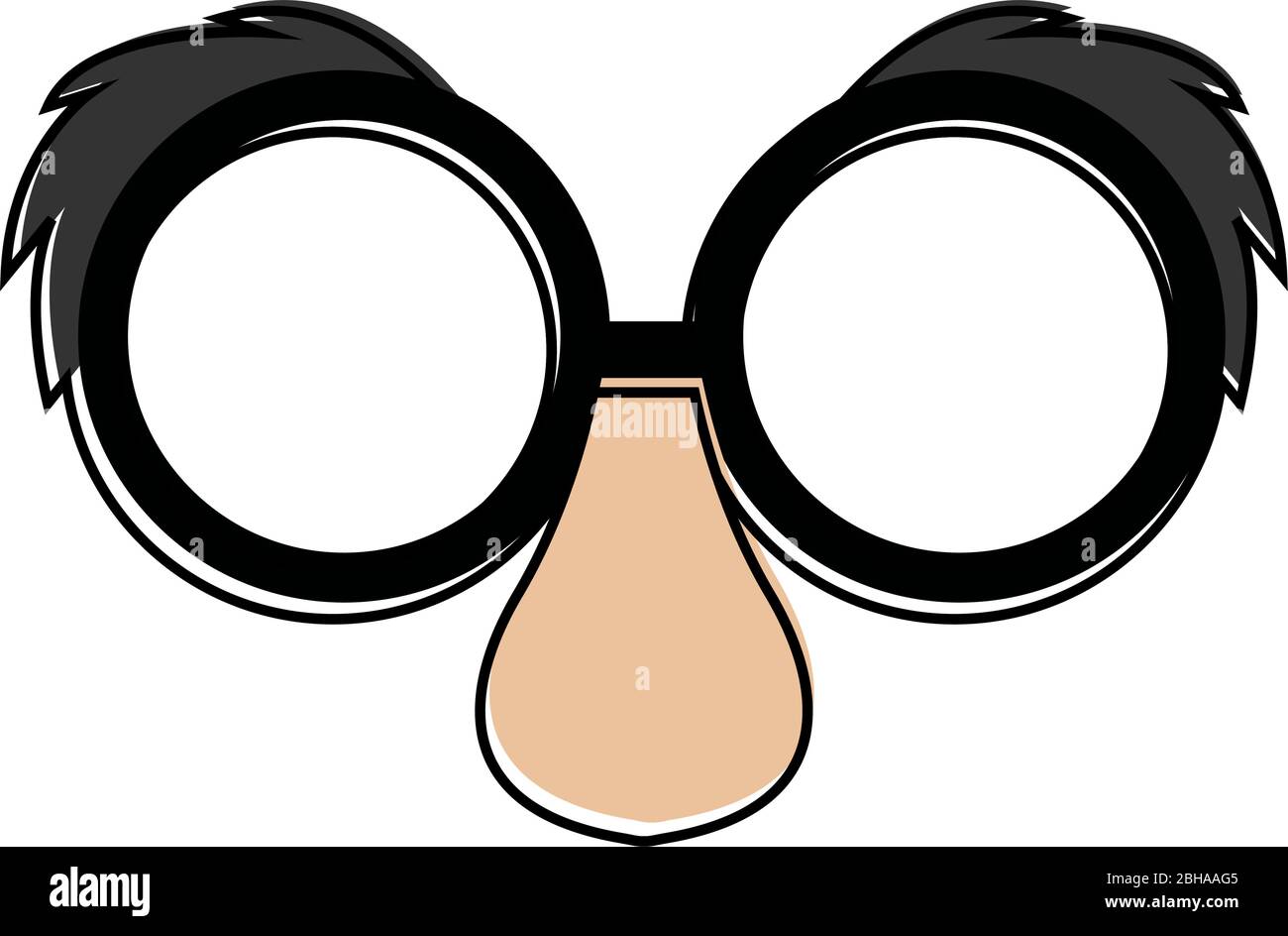 Isolated joke mask icon Stock Vector