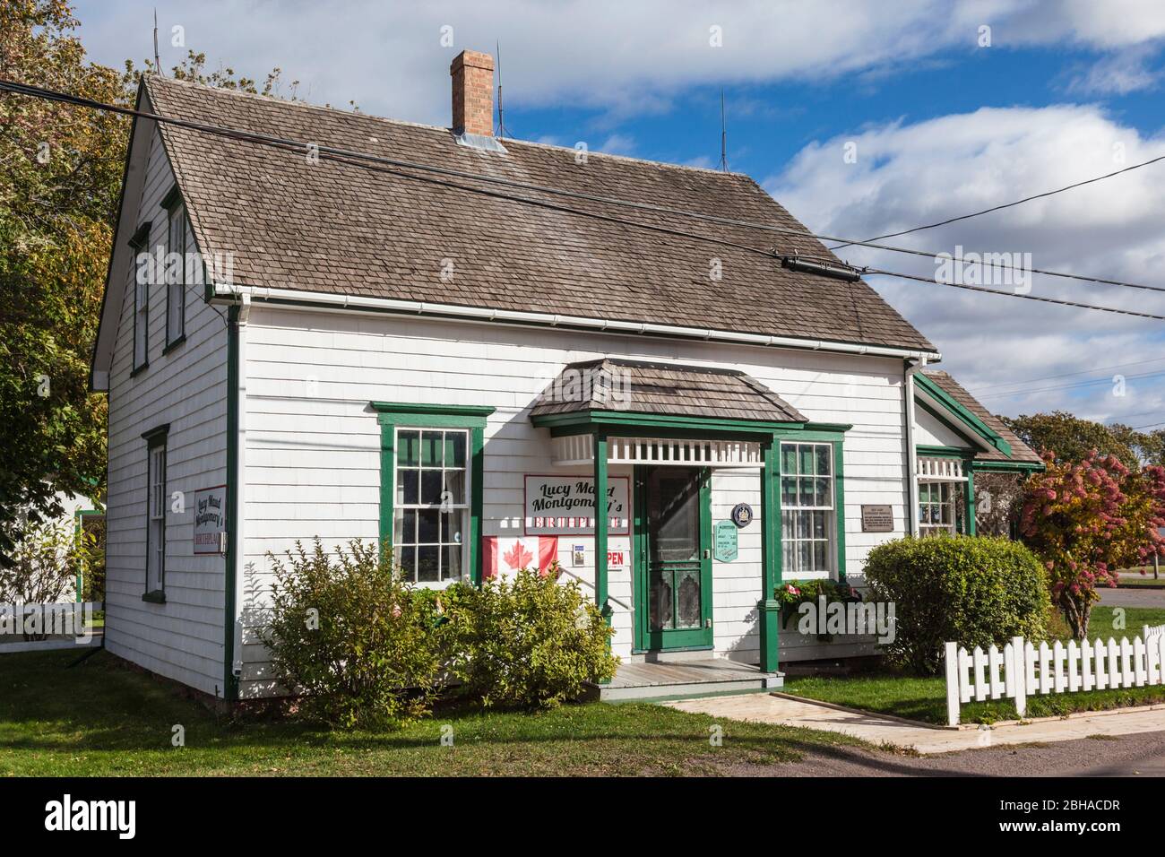 Canada, Prince Edward Island, New London, Birthplace of Lucy Maud Montgomery, author of Anne of Green Gables Stock Photo