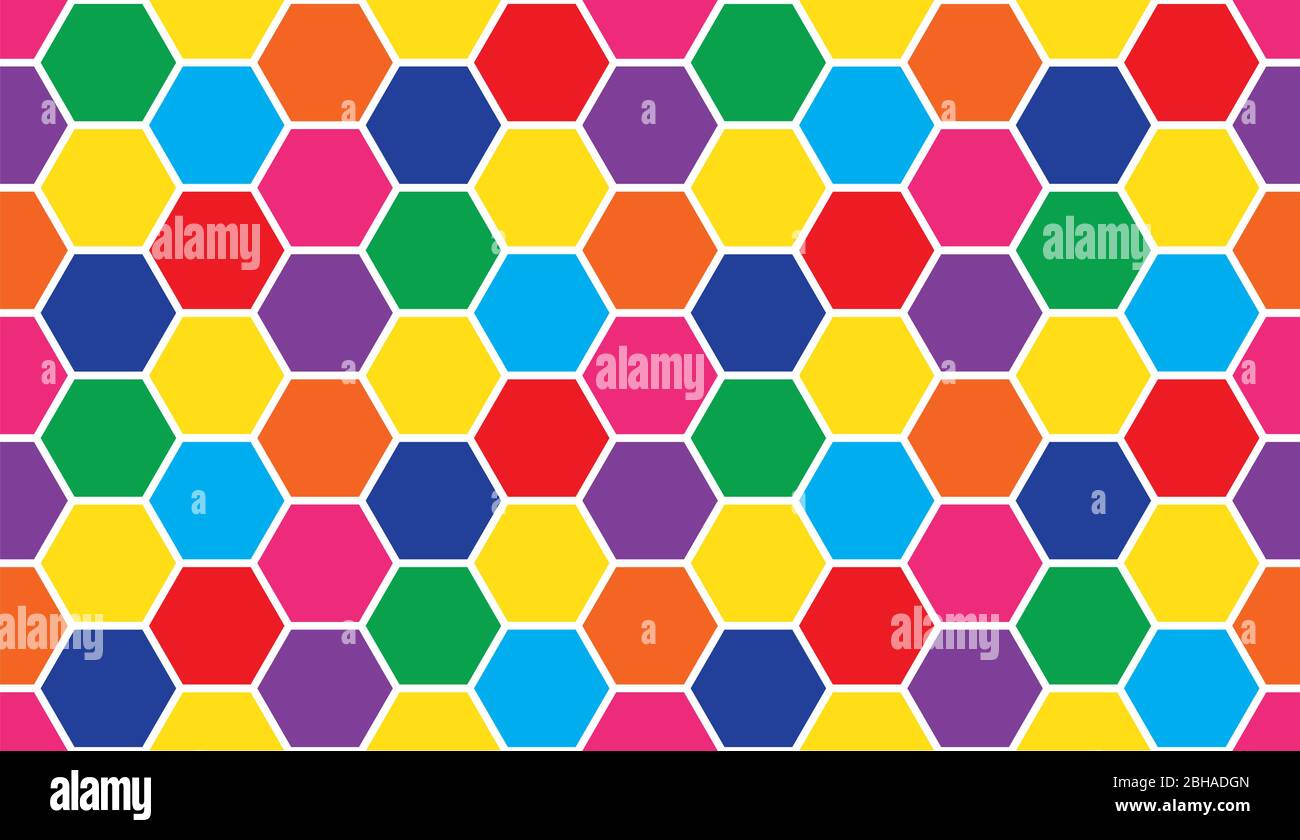 Bee honeycomb seamless pattern, art honey texture Stock Vector