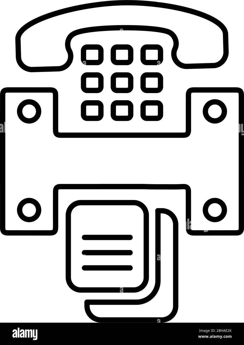 Beautiful, meticulously designed Fax icon, phone, print, telephone,  communication, connection. Well organized and fully editable Vector icon  for vecto Stock Vector Image & Art - Alamy