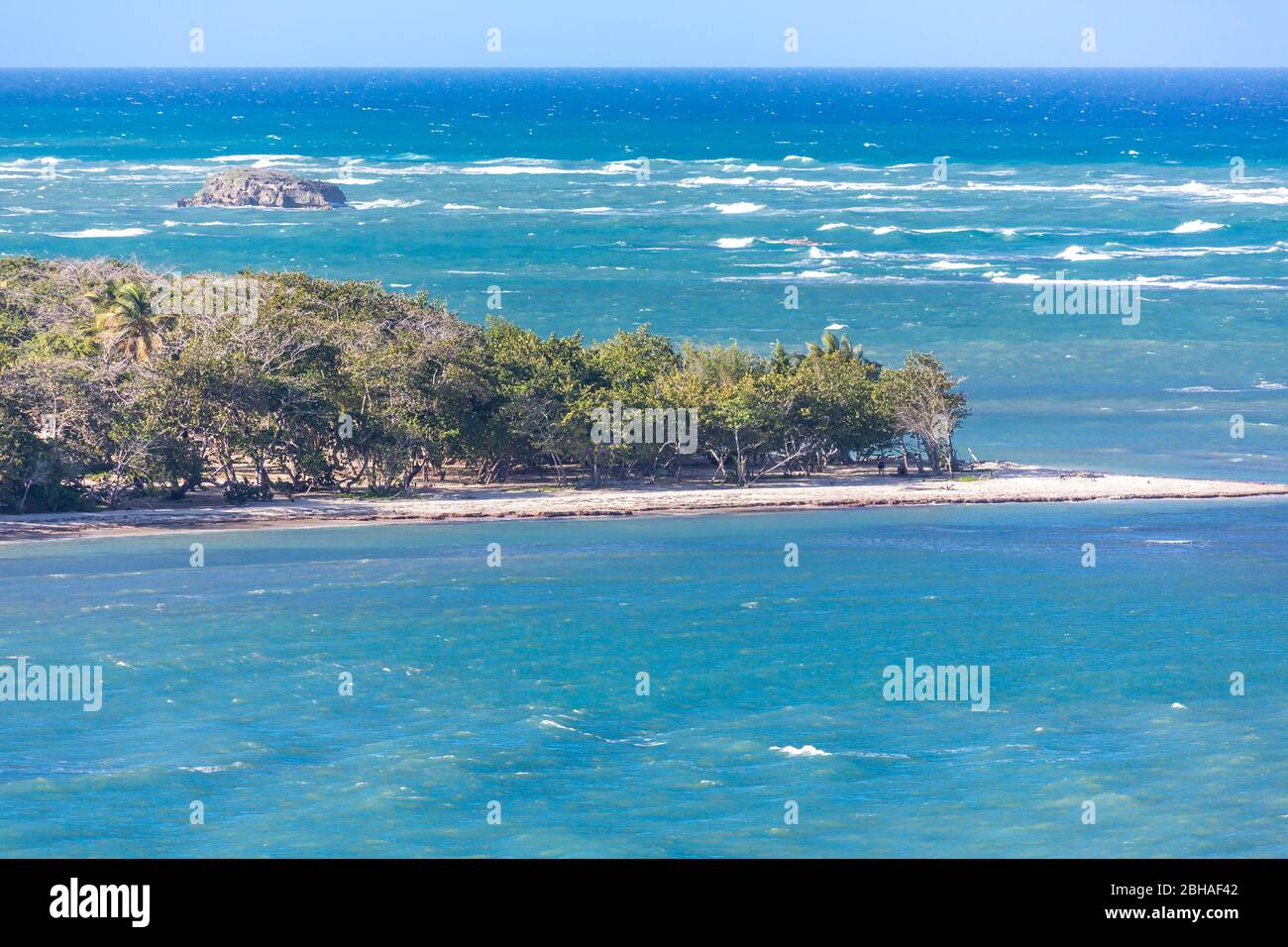 Playa Teco Maimón Puerto Plata, Amber Cove Cruise Terminal, Hafen, Maimón, Dominikanische Republik, Große Antillen, Karibik, Atlantik, Mittelamerika Stock Photo