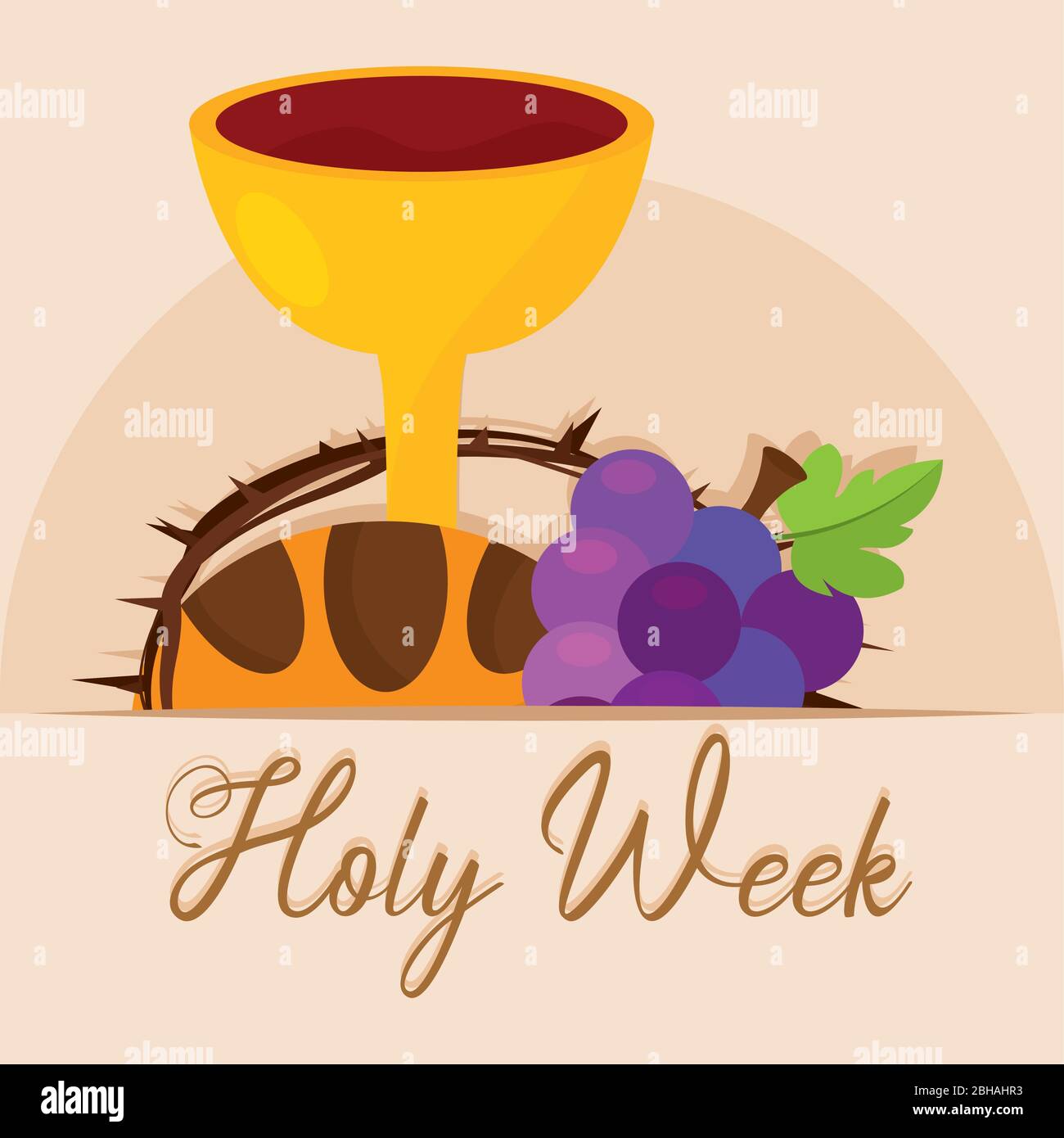 Holy week poster Stock Vector Image & Art - Alamy