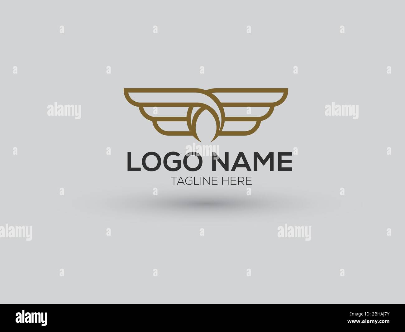 dual wings logo company aero Stock Vector Image & Art Alamy