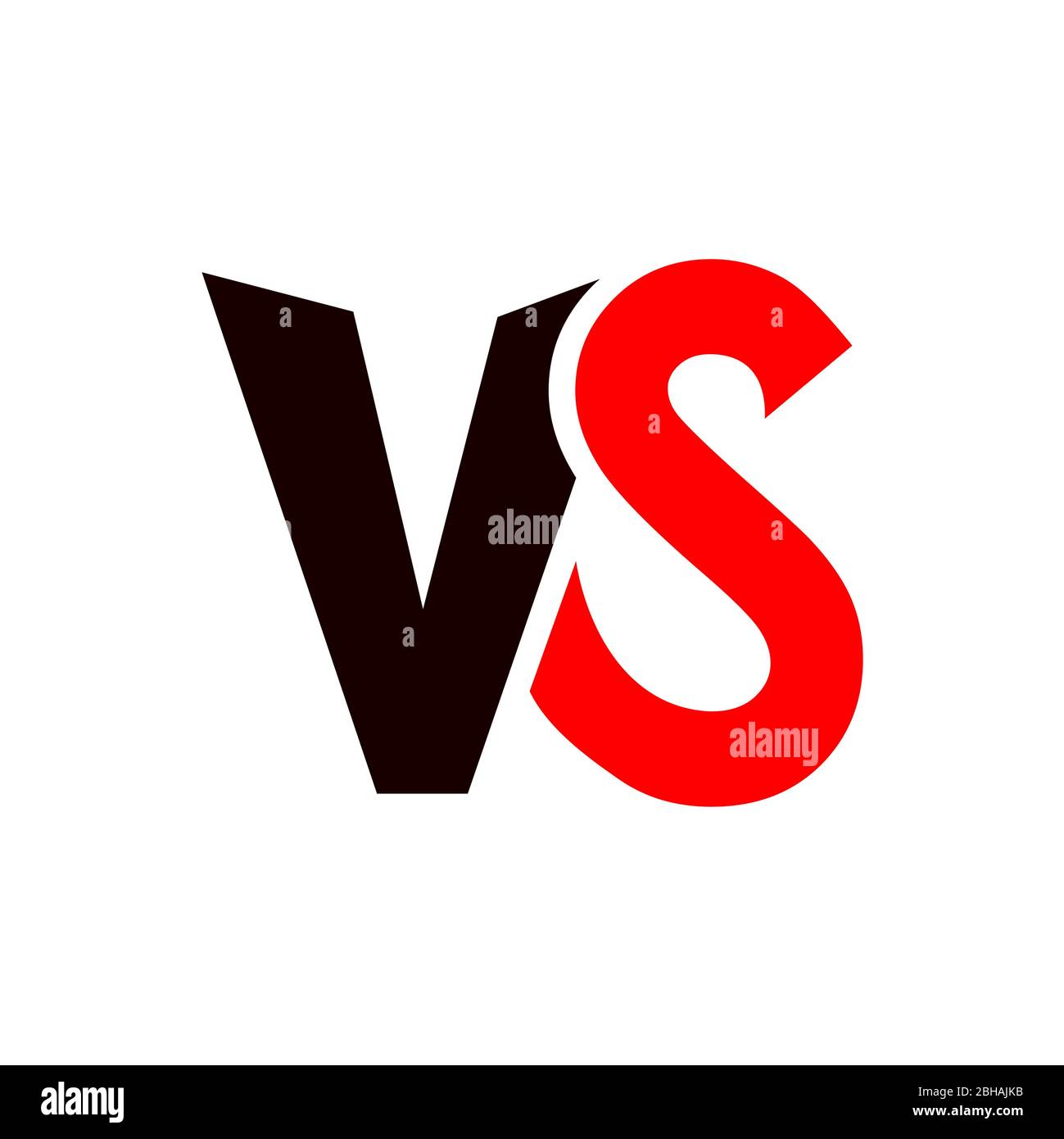 Versus VS icon letters fight Vector illustration on white background in flat style design with halftone Stock Vector