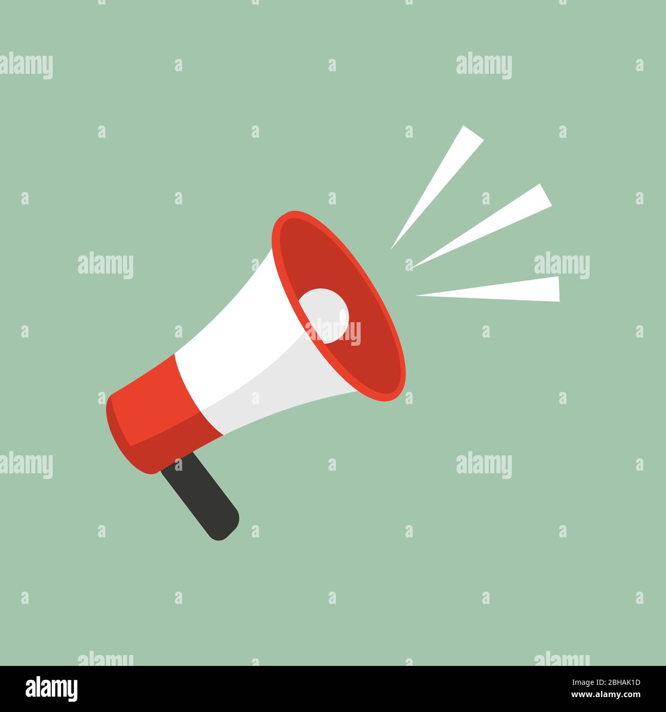 Megaphone Icon Vector Logo Design Template. ESP 10 Stock Vector Image & Art Alamy