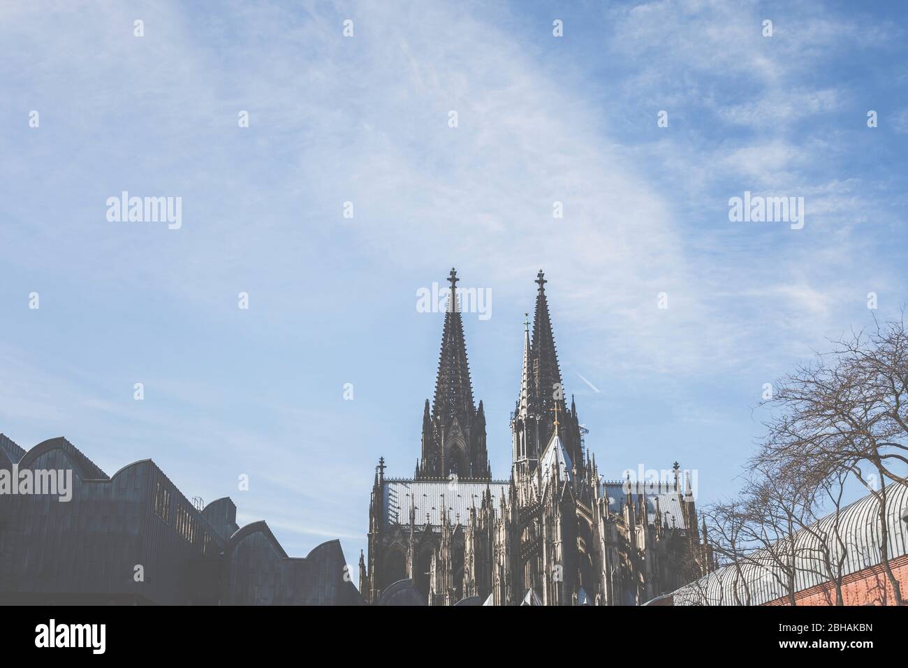 Der Kölner Dom, Wahrzeichen von Köln am Rhein. Stock Photo