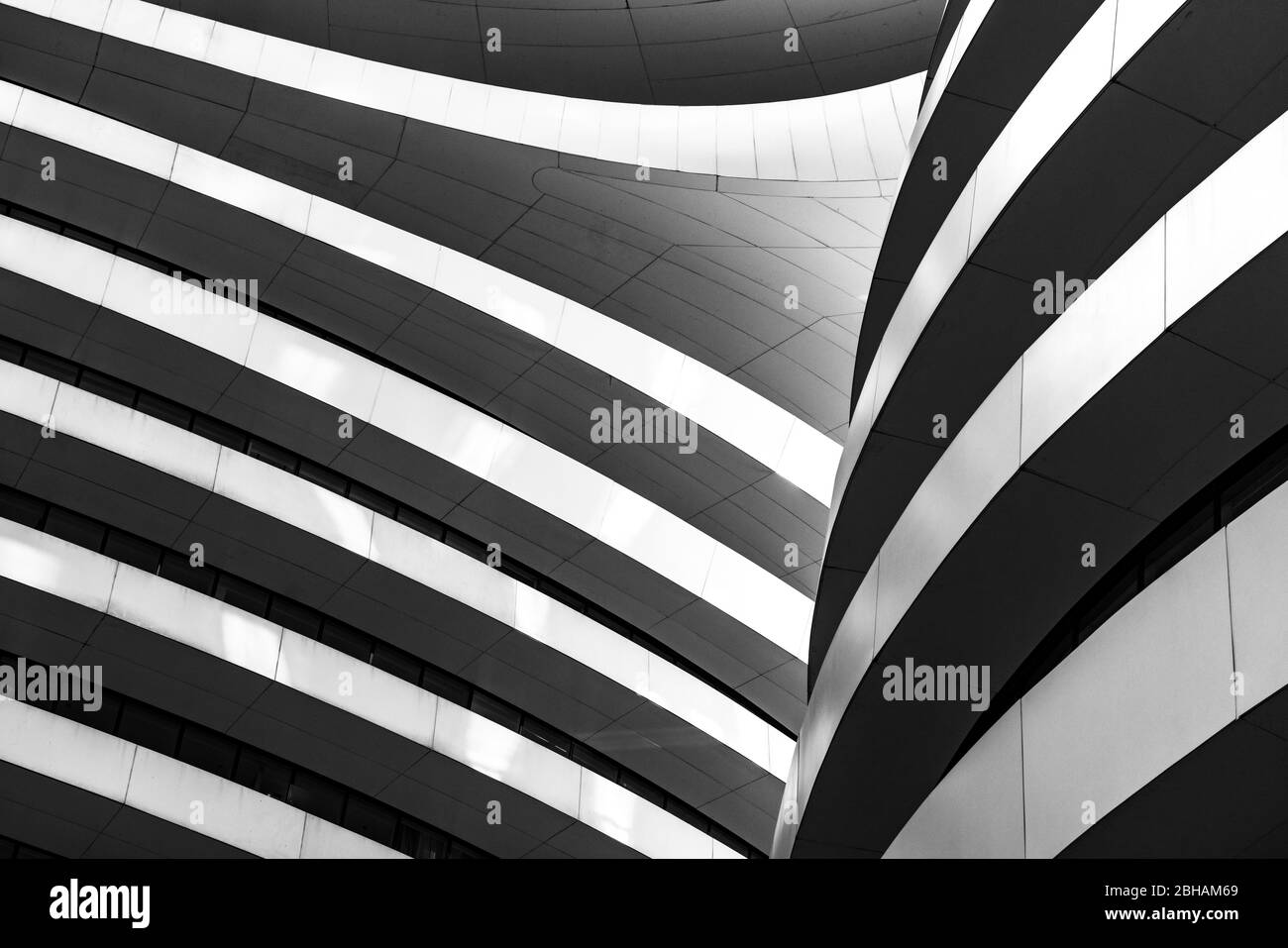 Asia, People's Republic of China, North China, Beijing, northern capital, Modern architecture in Wang Jing Stock Photo
