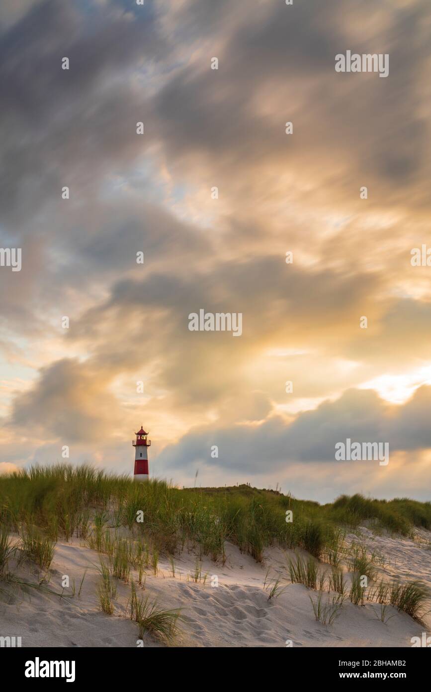 Europe, Germany, Schleswig-Holstein, North Frisian island, Nordfriesland, North Sea, Sylt, Lighthouse List East Stock Photo
