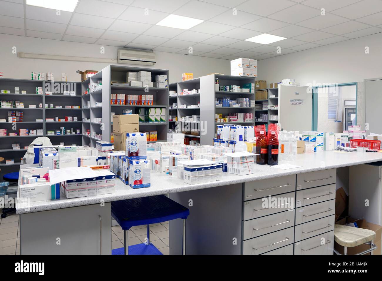 a special pharmacy for hospital use only Stock Photo