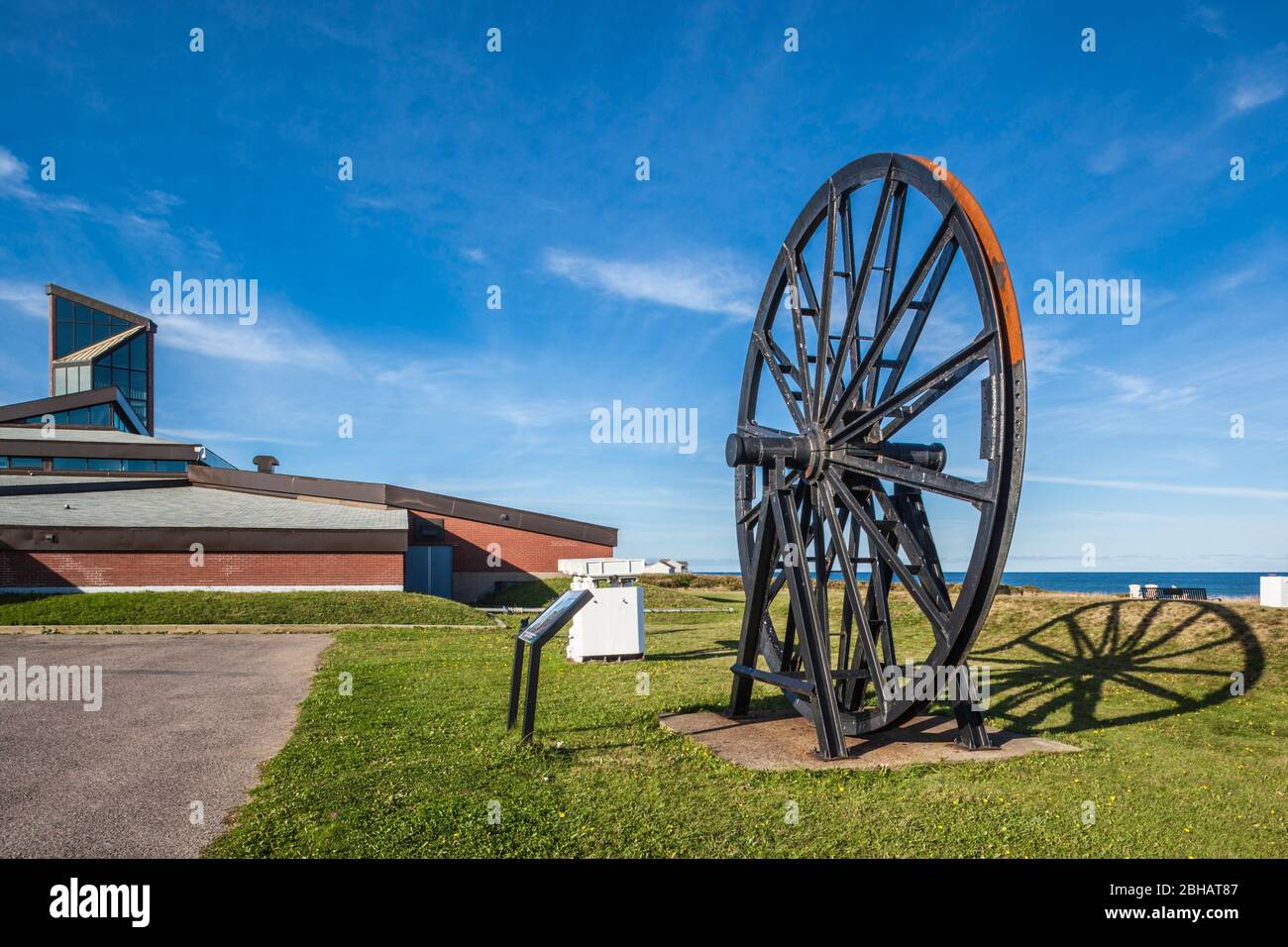 Canada, Nova Scotia, Glace Bay, Cape Breton Miners Museum, coal mining history museum, exterior Stock Photo