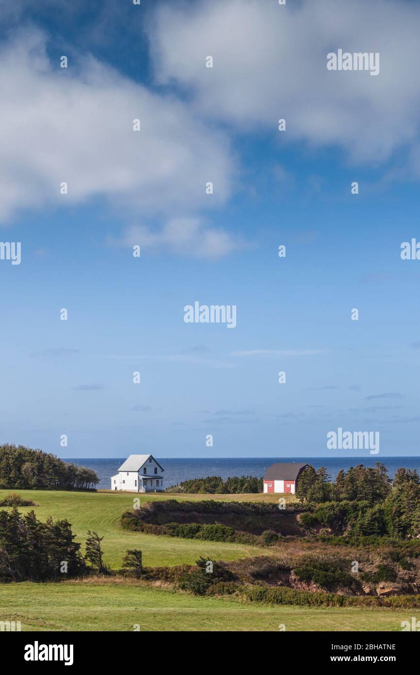 Canada, Nova Scotia, Belle Cote, coastal farm Stock Photo Alamy