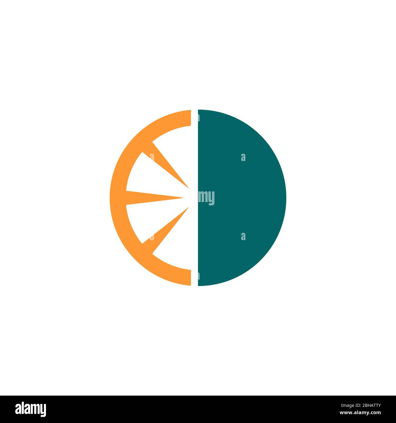 Fruit graphic logo concept template, vector flat icon, isolated on white background. Stock Vector