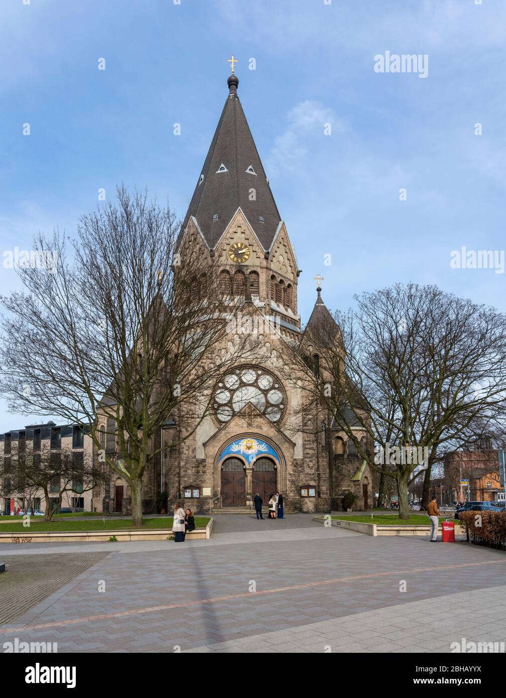 Germany, Hamburg, Church of St. John of Kronstadt. Former Evangelical Lutheran Grace Church. The church was consecrated on May 30, 2007 according to the orthodox tradition. Stock Photo