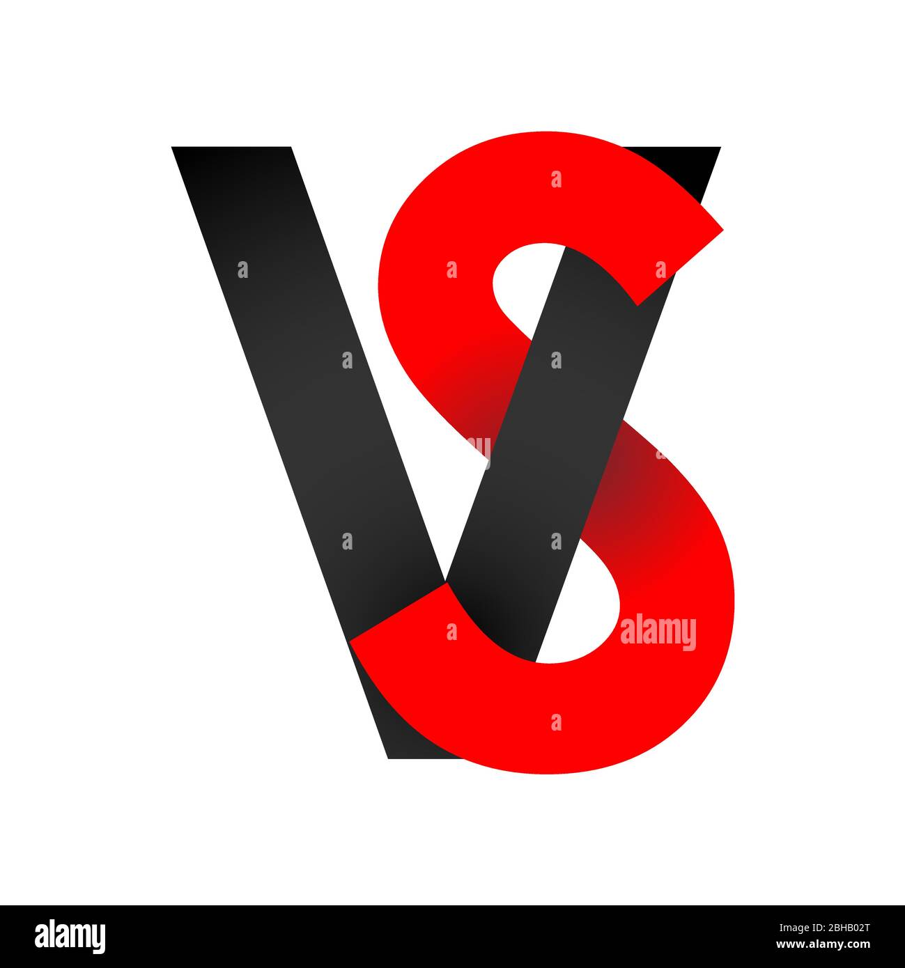 Versus VS icon letters fight Vector illustration on white background in flat style design with halftone Stock Vector