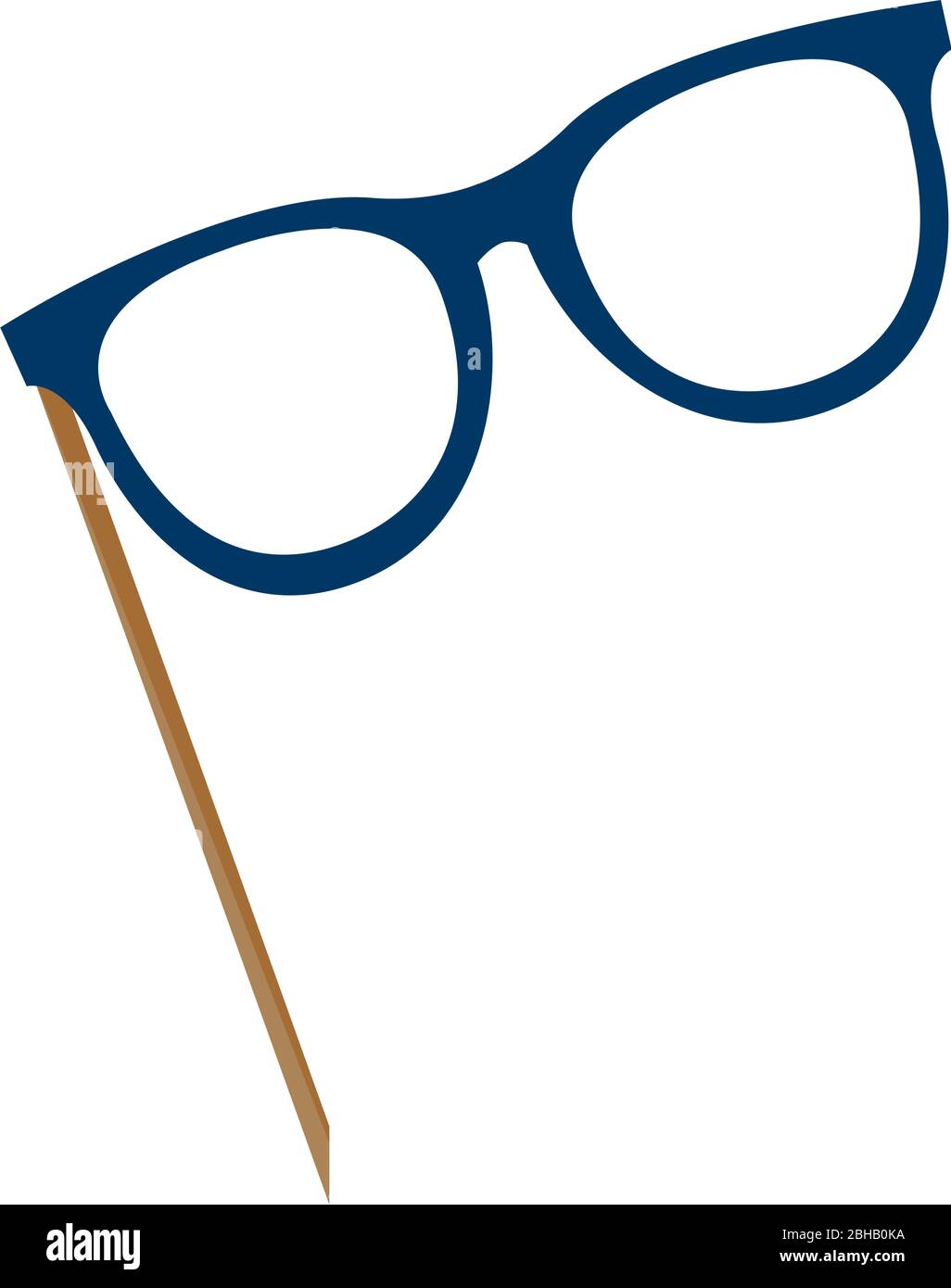 Isolated glasses icon Stock Vector