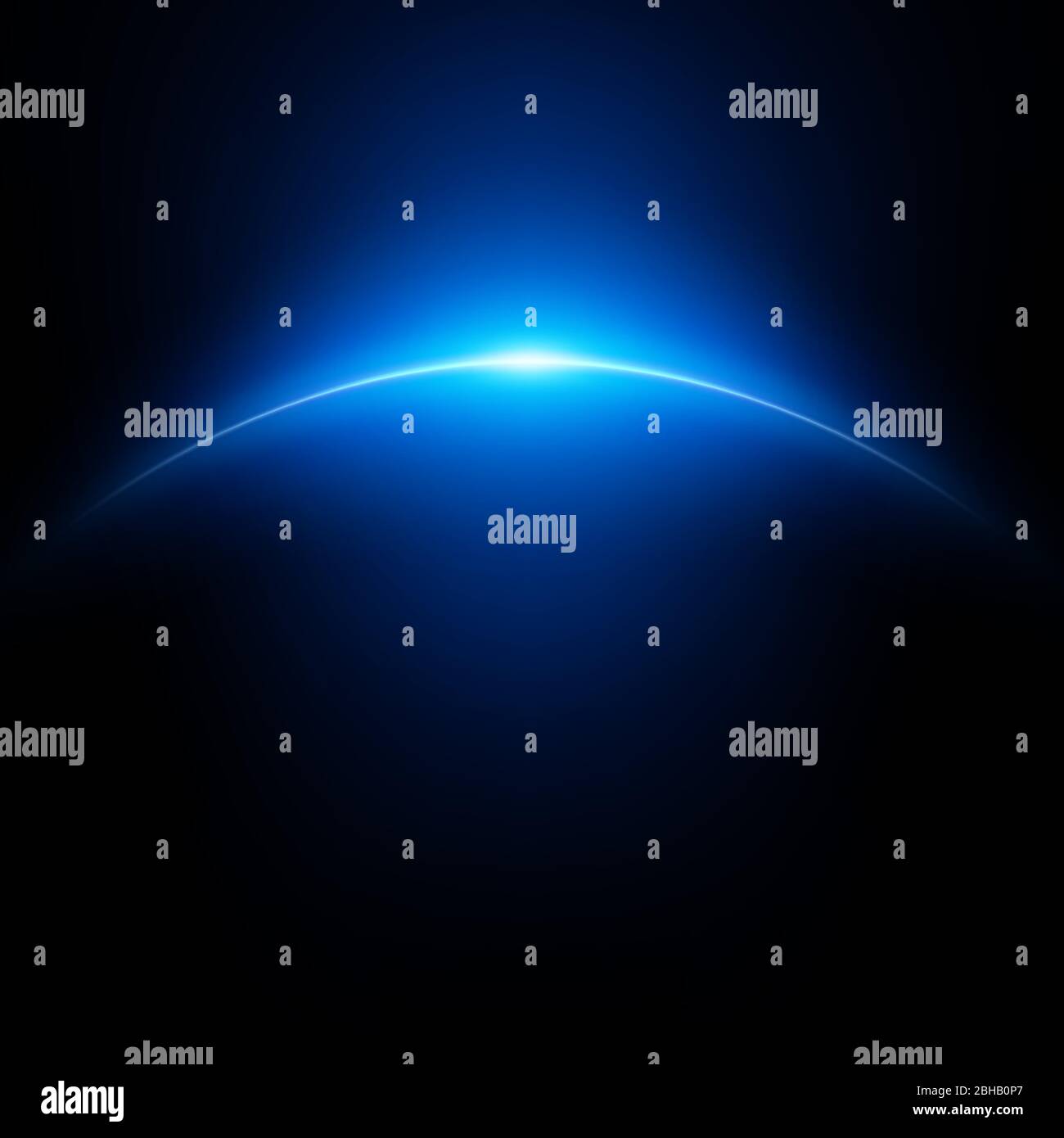 Space background with planet and shining light. EPS 10 Stock Vector