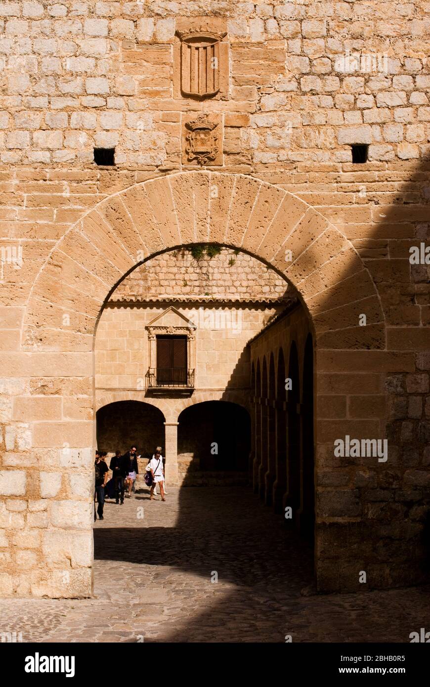 Patio de Armas. Dalt Vila, Spain. Parade Stock Photo Alamy