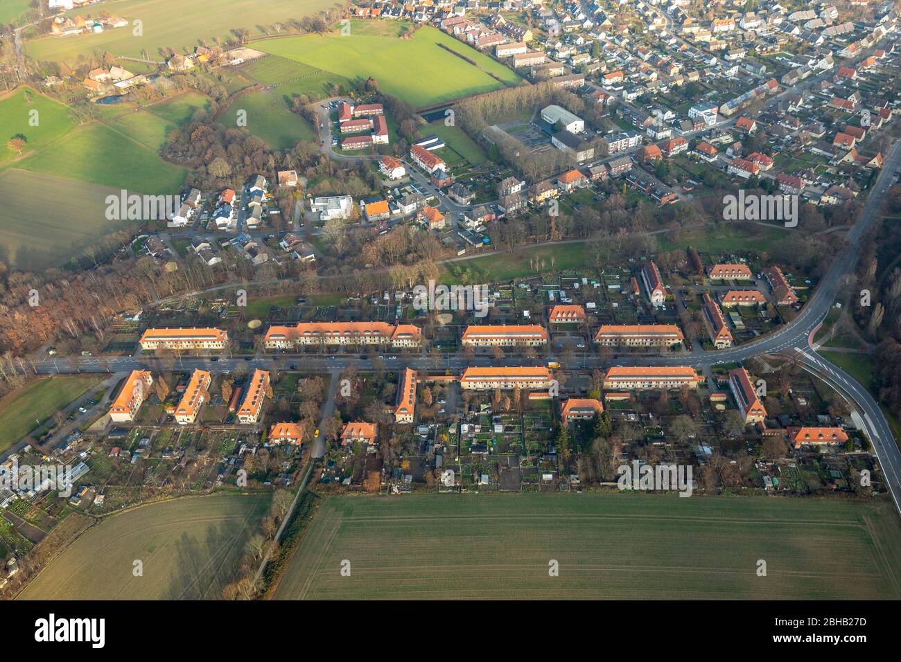Mining settlement Vogelsang, Miners' settlement, Hamm, Ruhr area, North