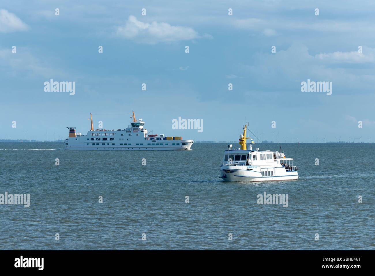 Germany, Lower Saxony, East Frisia, Juist, the 'Crest of Juist' offers excursions. Stock Photo