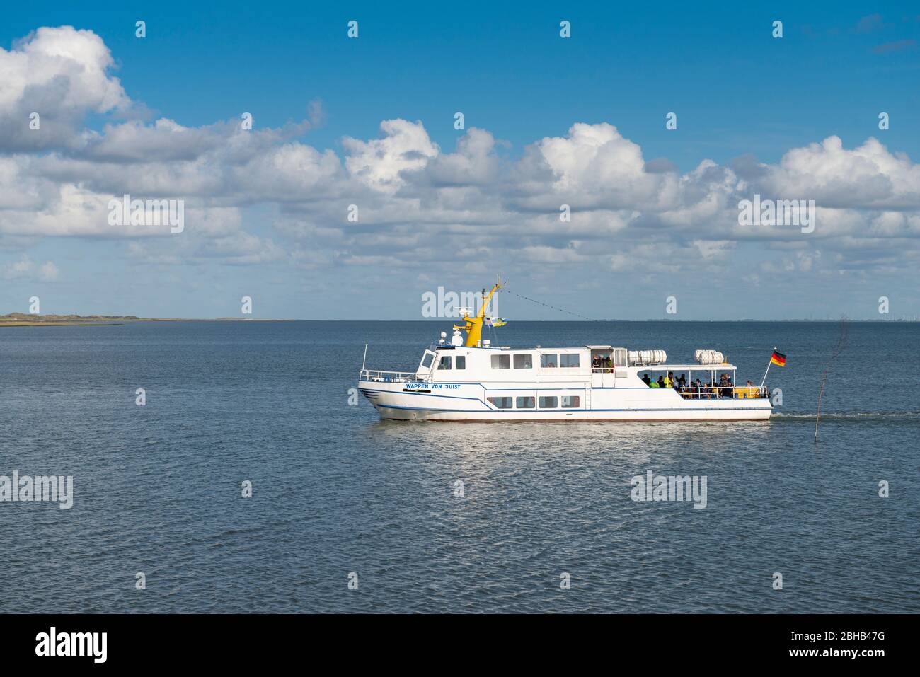 Germany, Lower Saxony, East Frisia, Juist, the 'Crest of Juist' offers excursions. Stock Photo