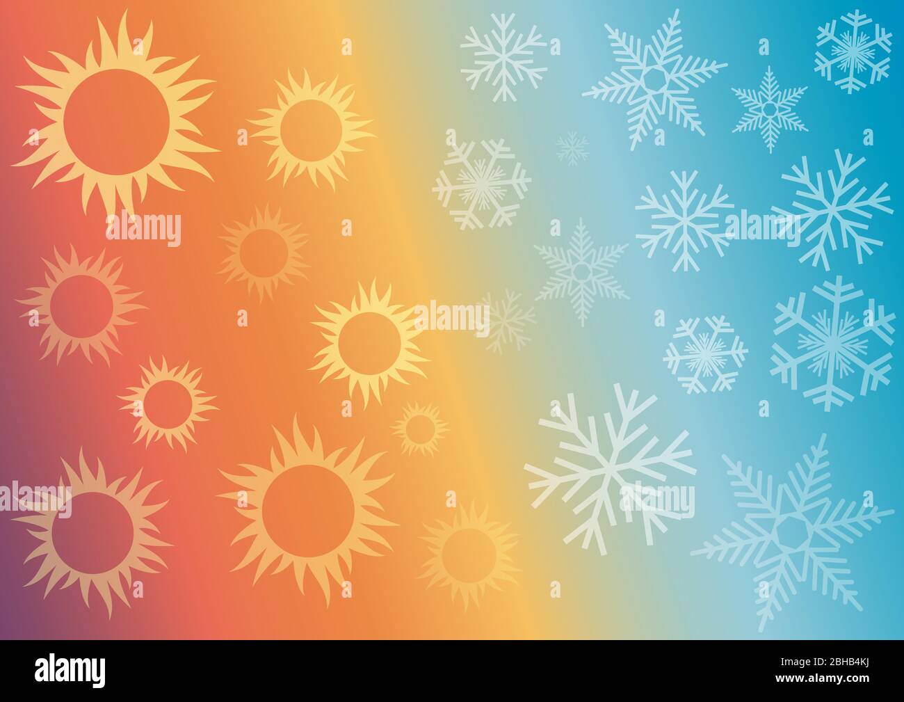 Vector abstract background domestic heating and cooling Stock Vector