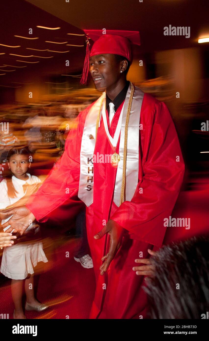 Kipp Graduation Houston Texas USA, May 29 2010: Graduation ceremonies at the KIPP ...