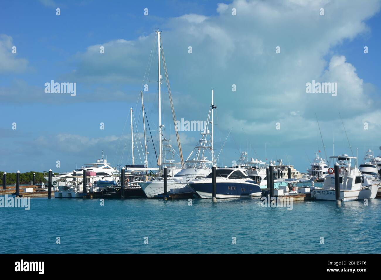 Yachts in the Turks and Caicos Islands, a British Overseas Territory in ...