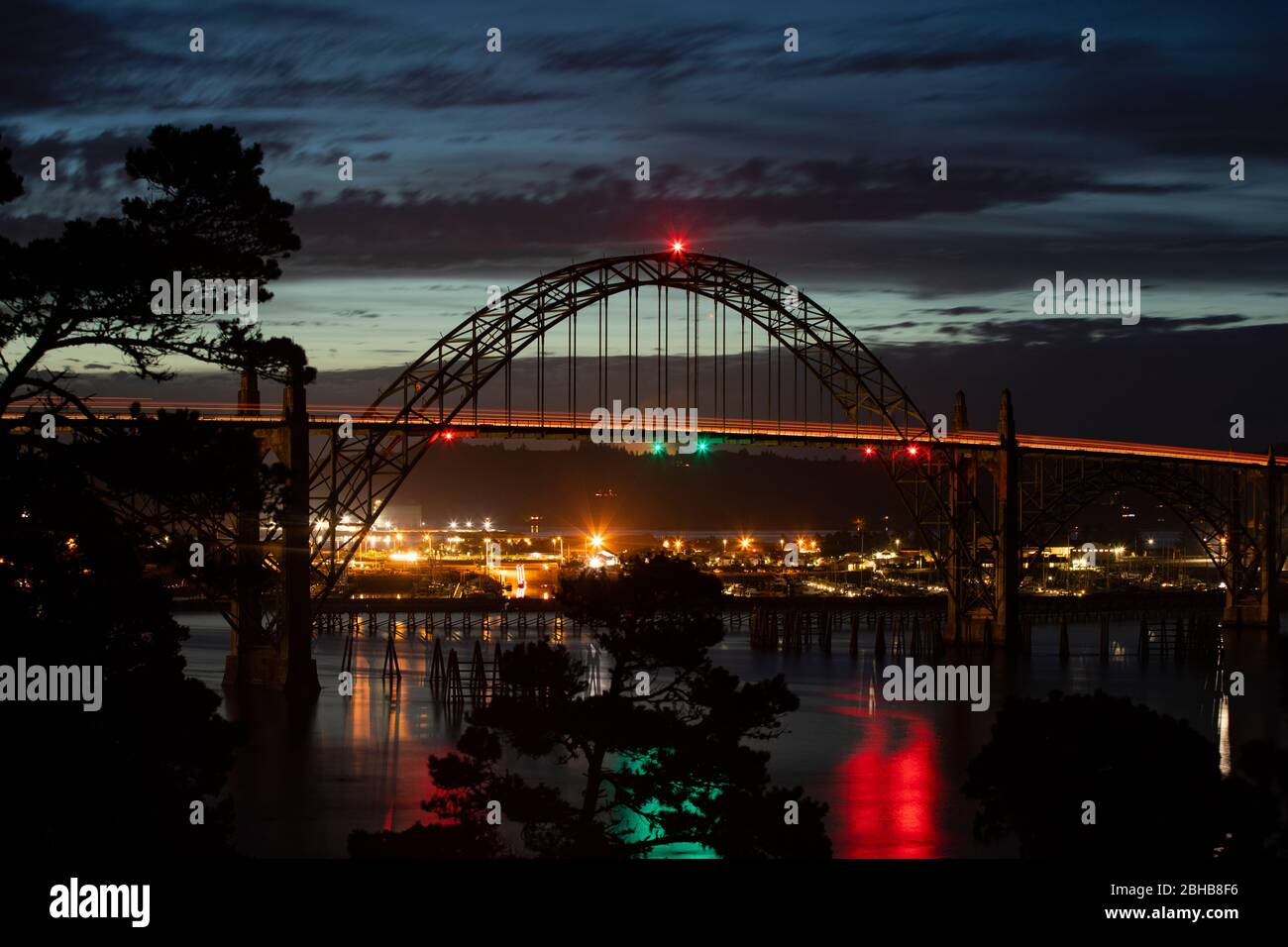 View of Oregon City Bridge, Oregon, USA Stock Photo