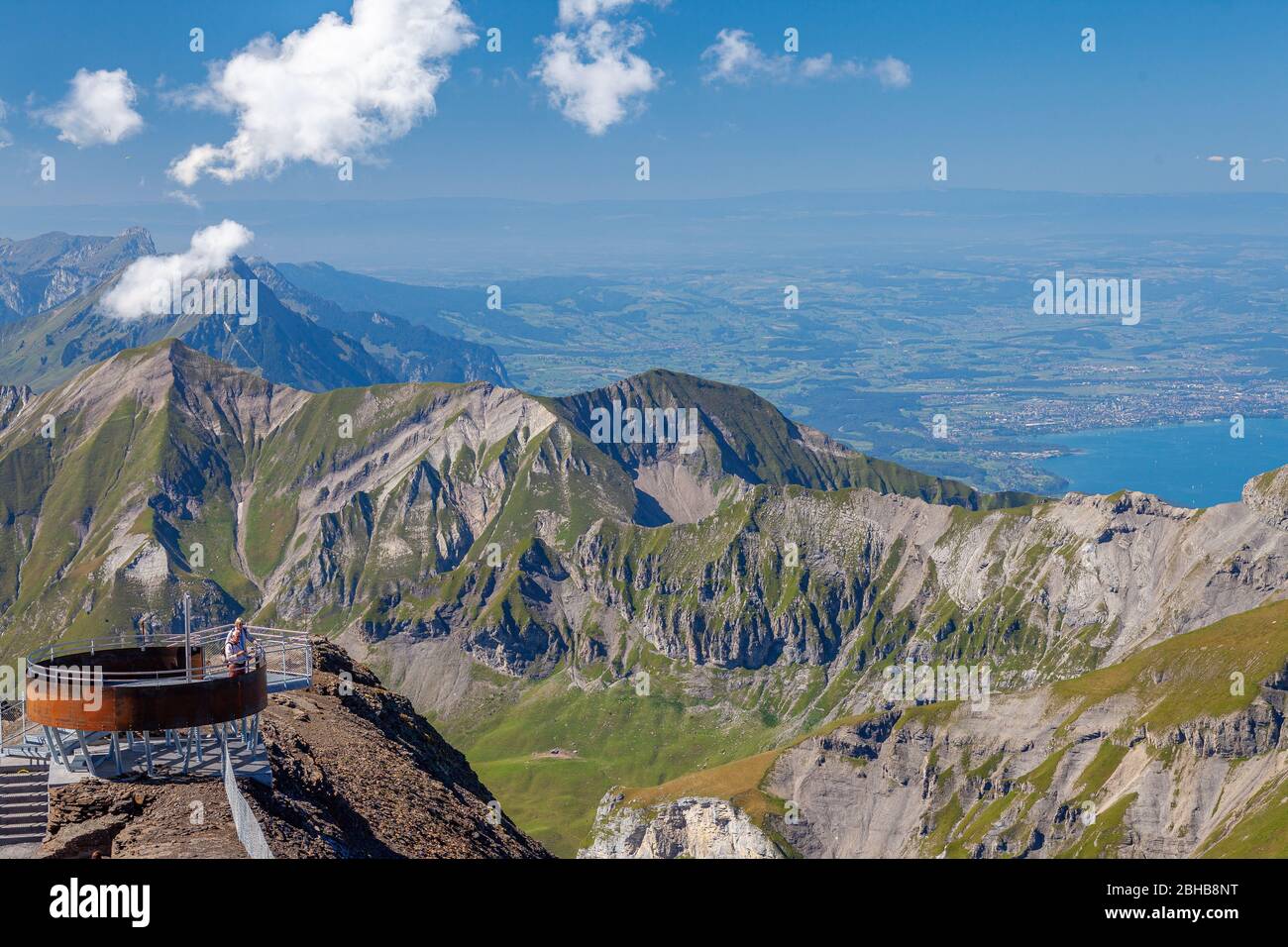 The Majestic mountains of Vengen in Switzerland Stock Photo